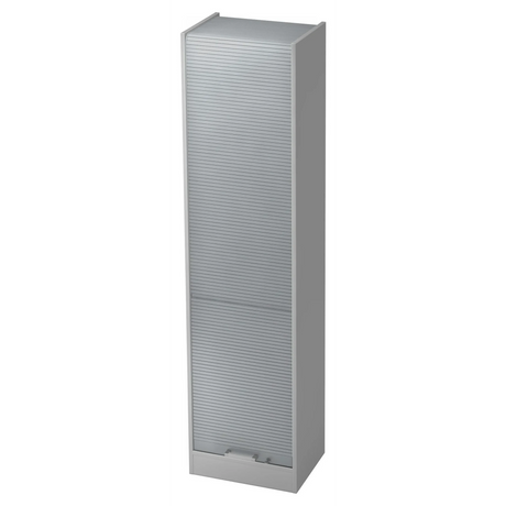 Mobile archivio in metallo grigio SIGNA R 50 con maniglia in cromo argento di hjh OFFICE PRO
