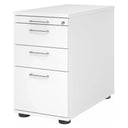 Cassettiera SIGNA SC40 in metallo bianca con maniglie argentate di hjh OFFICE PRO