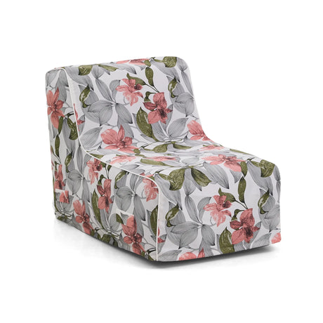 Divano Gonfiabile Sitzolo Air con motivo floreale bianco, grigio e rosa di hjh LIVING