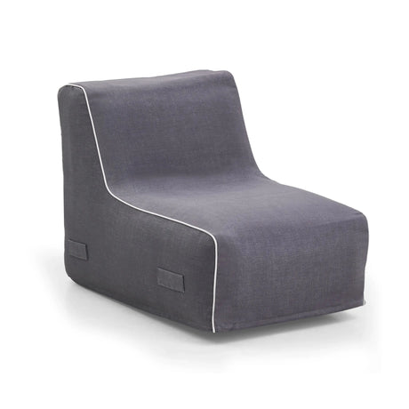 Divano Gonfiabile Sitzolo Air grigio con profilo bianco e rivestimento in tessuto di hjh LIVING