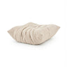 Pouf a sacco Sitzolo Podi beige con superficie trapuntata e forma quadrata di hjh LIVING