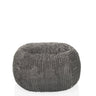 Pouf a sacco Sitzolo R grigio con struttura in tessuto a coste di hjh LIVING