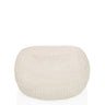 Pouf a sacco beige Sitzolo R con struttura superficiale a coste di hjh LIVING
