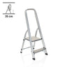 Scala richiudibile in alluminio SOLID I con due gradini e maniglia integrata di hjh OFFICE