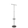 Appendiabiti argento SPACE I con un ripiano e base rotonda di hjh OFFICE