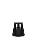 Sgabello TIO-M I in plastica nera con base rotonda di hjh OFFICE