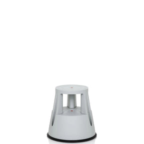 Sgabello TIO-M I grigio chiaro di forma conica con bordo antiscivolo di hjh OFFICE