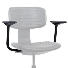 Braccioli TOP WORK B - A neri su una sedia grigio chiaro di hjh OFFICE