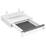Cassetto sottotop bianco UCBS con inserto per il fondo grigio e funzione soft-stop di hjh OFFICE PRO