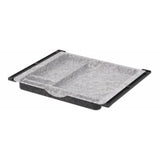 Organizer per cassetti in feltro grigio mélange UCF1 con bordo nero di hjh OFFICE PRO