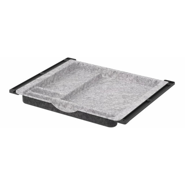 Organizer per cassetti in feltro grigio mélange UCF1 con bordo nero di hjh OFFICE PRO