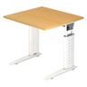 UNDA 8 W | 80x80 | Schreibtisch höhenverstellbar - buerostuhl24