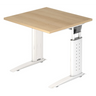 UNDA 8 W | 80x80 | Schreibtisch höhenverstellbar - buerostuhl24