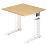 UNDA 8 W | 80x80 | Schreibtisch höhenverstellbar - buerostuhl24