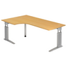 UNDA 82 S | 200x120 | Schreibtisch höhenverstellbar - buerostuhl24