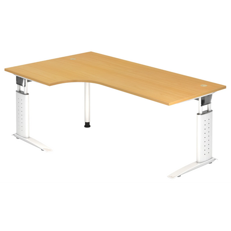 UNDA 82 W | 200x120 | Schreibtisch höhenverstellbar - buerostuhl24