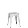 Sgabello bistro bianco VANTAGGIO con seduta quadrata e quattro gambe di hjh OFFICE