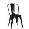 Sedia bistro nera VANTAGGIO COMFORT in metallo lucido con schienale alto di hjh OFFICE