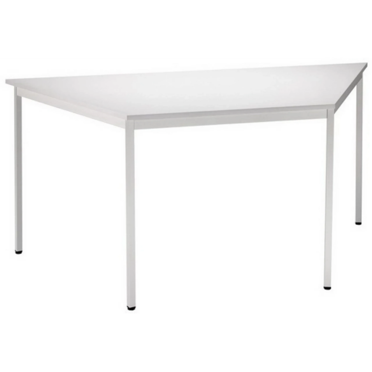 Scrivania grigia VEKTOR 5 con un piano rettangolare e quattro gambe di hjh OFFICE PRO