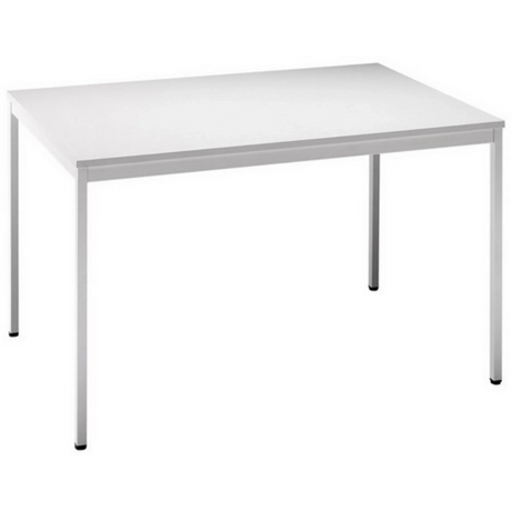 Scrivania VEKTOR 5 con piano grigio e struttura grigia di hjh OFFICE PRO