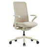 High-end Sedia da ufficio VERVIO in look beige con schienale in rete e base a rotelle di hjh OFFICE