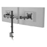 Supporto per monitor nero VM-MF2 per due schermi con braccio articolato regolabile di hjh OFFICE