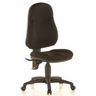 Sedia Home Office WELLPOINT 10 nera con seduta e schienale imbottiti di Topstar