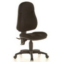 Sedia Home Office WELLPOINT 10 nera con seduta e schienale imbottiti di Topstar