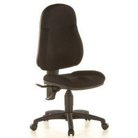 Sedia Home Office WELLPOINT 10 nera con seduta e schienale imbottiti di Topstar
