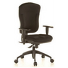 Sedia da ufficio professionale WELLPOINT 30 K2 nera con braccioli e cinque rotelle di Topstar
