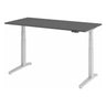 Scrivania ad altezza regolabile elettricamente XBHM 16 SS in grafite con struttura bianca di hjh OFFICE PRO
