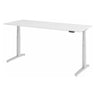 Scrivania regolabile elettricamente in altezza XBHM 20 SS in bianco con pannello di controllo di hjh OFFICE PRO
