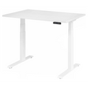 Scrivania ad altezza regolabile elettricamente XDKB 12 W in bianco con pannello di controllo digitale di hjh OFFICE PRO