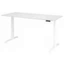 Scrivania regolabile elettricamente in altezza XDKB 19 W in bianco con pannello di controllo digitale di hjh OFFICE PRO
