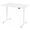 Scrivania regolabile elettricamente in altezza XDLR 12 W in bianco con piano rettangolare di hjh OFFICE PRO