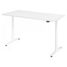 Scrivania regolabile elettricamente in altezza XDLR 16 W in bianco con piano rettangolare di hjh OFFICE PRO
