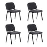 Set di quattro sedie a quattro gambe XT 600 in antracite con struttura scura di hjh OFFICE