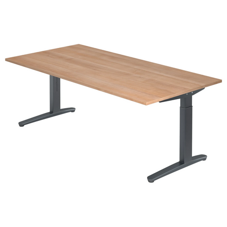 XTRA XB 2E GG | 200x100 | Schreibtisch höhenverstellbar - buerostuhl24