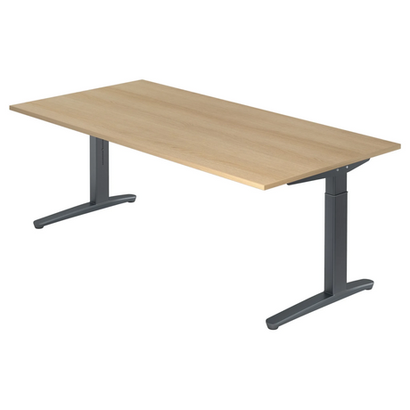 XTRA XB 2E GG | 200x100 | Schreibtisch höhenverstellbar - buerostuhl24