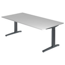 XTRA XB 2E GG | 200x100 | Schreibtisch höhenverstellbar - buerostuhl24