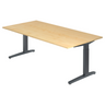 XTRA XB 2E GG | 200x100 | Schreibtisch höhenverstellbar - buerostuhl24