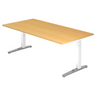 XTRA XB 2E WC | 200x100 | Schreibtisch höhenverstellbar - buerostuhl24