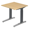 Scrivania regolabile in altezza XTRA XB 8 GC effetto acero con gambe grigie di hjh OFFICE PRO