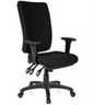 Sedia da ufficio professionale ZENIT HIGH nera con braccioli e cinque rotelle di hjh OFFICE